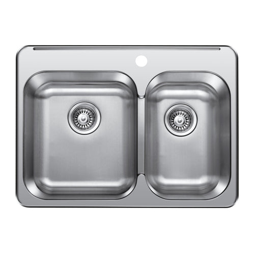 Elroy 28" x 21" 1 and a Half Top-Mount Kitchen Sink Stainless Steel