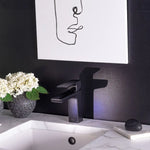 Quad Single Lever Basin Faucet Black