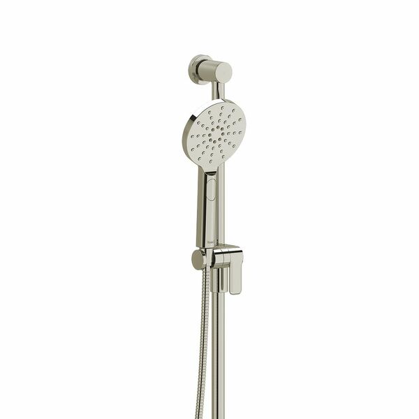 riobel riu 3 way system with hand shower rail shower head and tub spout Polished Nickel Wall Arm