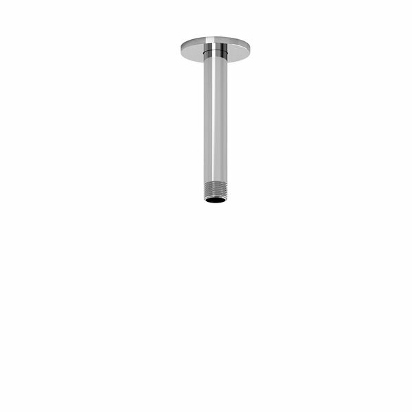 Riobel Riu Double Coaxial System with Hand Shower Rail, 4 Body Jets and Shower Head Chrome Ceiling Arm