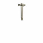 riobel riu 3 way system with hand shower rail tub spout and head shower Brushed Nickel Ceiling Arm