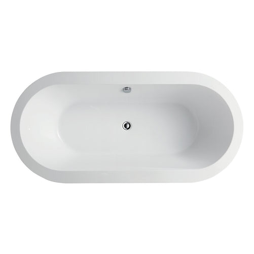 Vanity Art Alto 59" Acrylic Freestanding Bathtub White