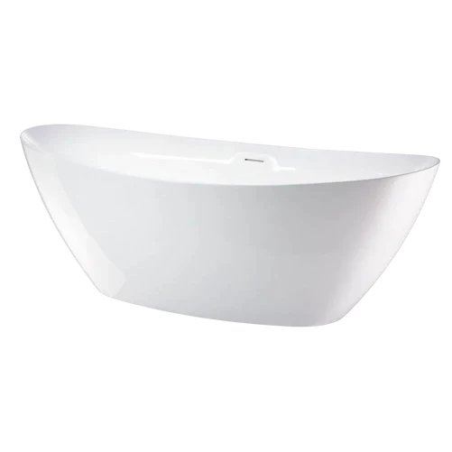 Vanity Art Moderna 71" Acrylic Freestanding Bathtub White