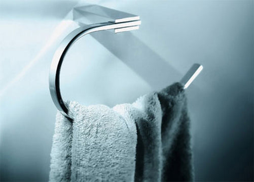 Aqua Fino Towel Ring Chrome