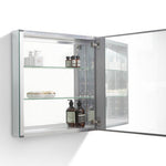 kube 24 mirrored medicine cabinet kubebath