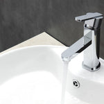 aqua roundo single hole mount bathroom vanity faucet chrome kubebath