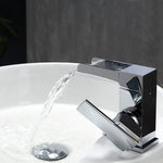 aqua fontana single lever waterfall faucet chrome kubebath