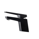 aqua siza single lever modern bathroom vanity faucet matt black kubebath