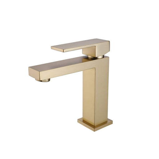 aqua kubo single lever bathroom vanity faucet Gold kubebath