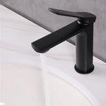 aqua balli single lever bathroom vanity faucet black kubebath
