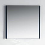 Kubebath Aqua 35" Framed Mirror Blue