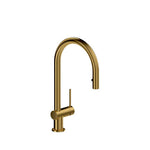 Azure Kitchen Faucet with 1 Spray Brushed Gold