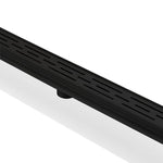 Kubebath 27.5" Linear Drain with Linear Grate  - Matte  Black 
