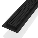 Kubebath 35.5" Linear Drain with Pixel Grate - Matte  Black 