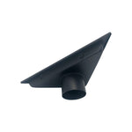 Kubebath 6.5″ Triangle Stainless Steel Tile Grate – Matte Black