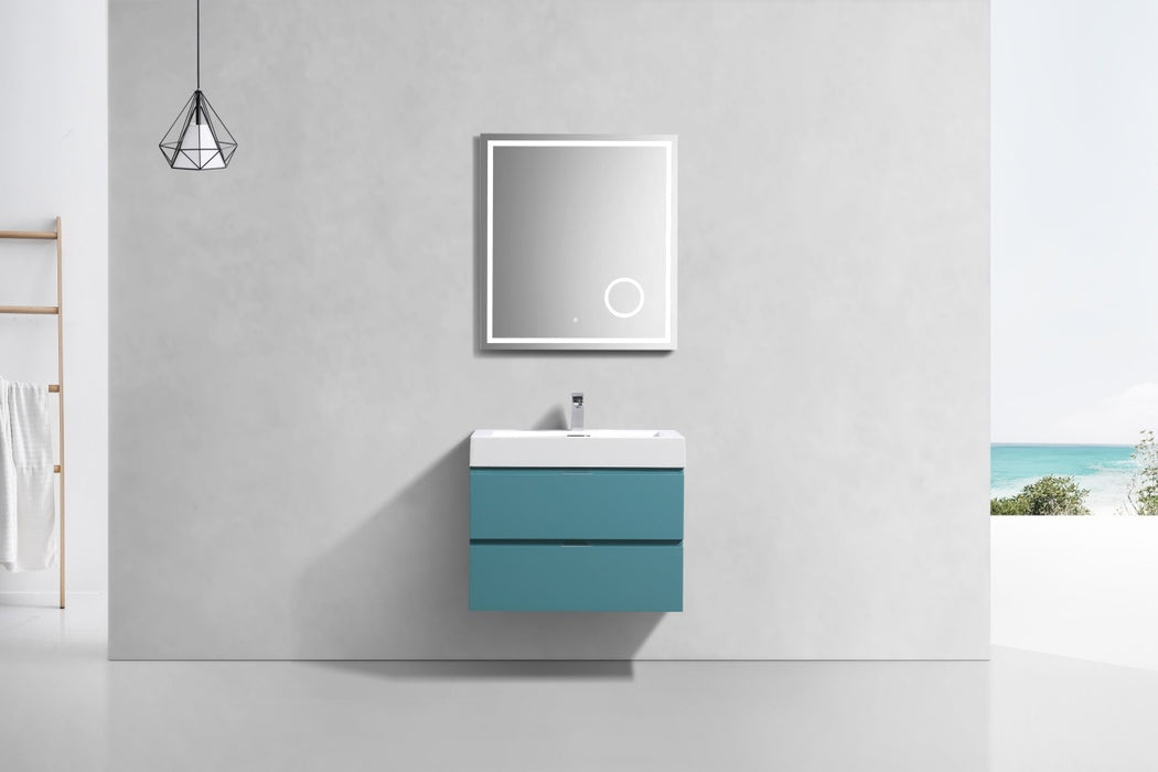 Bliss 30" Wall Mount Modern Bathroom Vanity