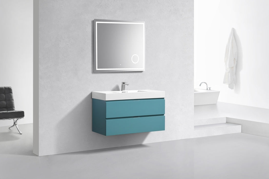 Bliss 40" Wall Mount Modern Bathroom Vanity