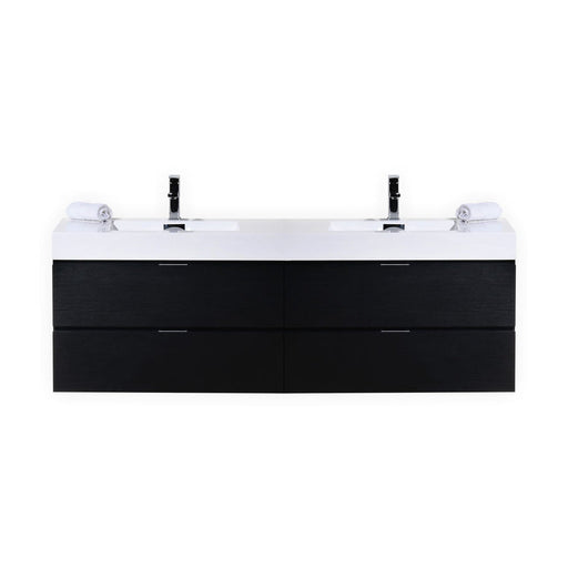 bliss,80,double sink,white,wall mount,modern bathroom,vanity,kubebath,brown,black,grey,blue,white,Walnut Vanity,Butternut Vanity,Nature Wood Vanity, Gray Oak Vanity,Blue Vanity,Vanity 80 an over