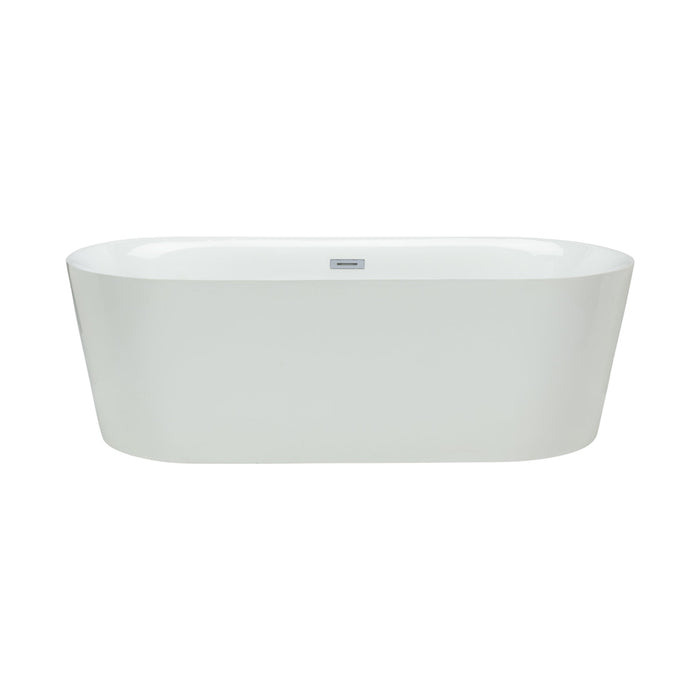 Bahli 60" Oval Freestanding Bathtub White