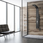Celma Shower Column with Hand Shower and 2 Jets Matte Black