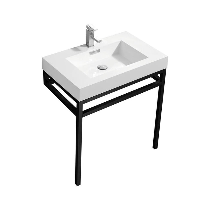 Haus 30" Stainless Steel Console with Acrylic Sink