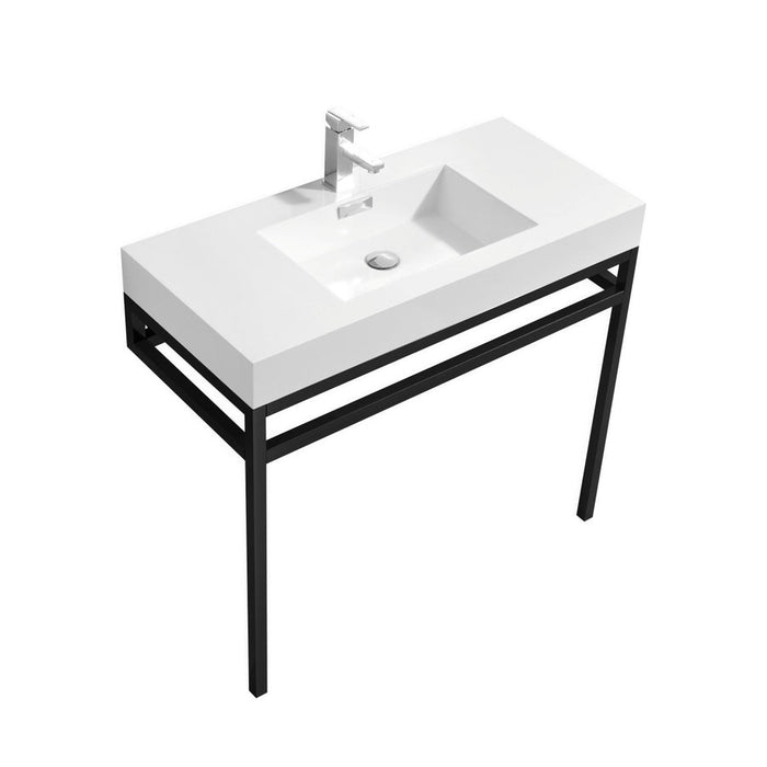 Haus 36" Stainless Steel Console with Acrylic Sink