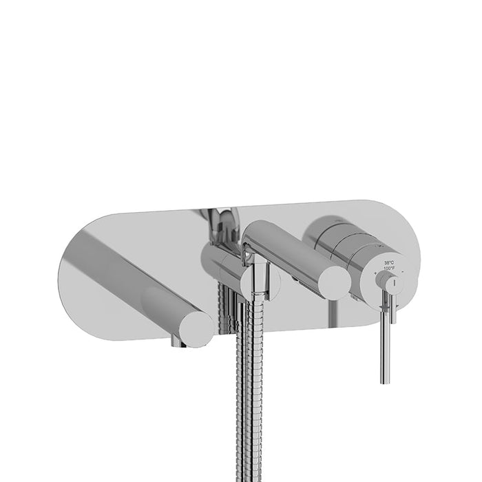 Riobel GS Wall-Mount Tub Filler with Hand Shower