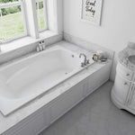 Mirolin Hudson 72" x 42" Drop-In Bathtub White