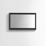 Kubebath Bosco 40" Framed Mirror With Shelf Black
