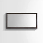 Kubebath Bosco 48" Framed Mirror With Shelf Gray Oak