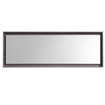 Kubebath Bosco 80" Framed Mirror With Shelf Gray Oak