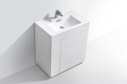 milano 30 nature wood modern bathroom vanity kubebath