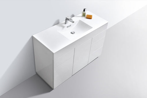 milano 48 single sink nature wood modern bathroom vanity kubebath