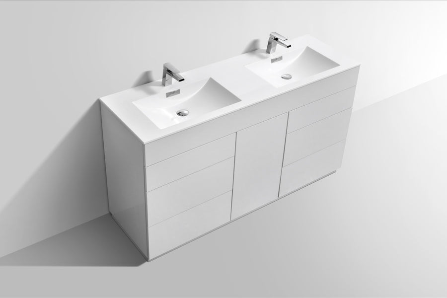 milano 60 double sink nature wood modern bathroom vanity kubebath