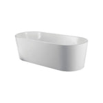 kube ovale 59 white free standing bathtub kubebath
