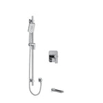 Riobel Fresk 2-Way System with Tub Spout and Hand Shower Rail Chrome
