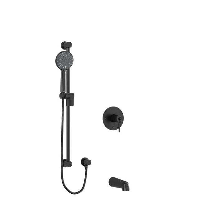 Riobel GS 2-Way System with Hand Shower and Tub Spout Black