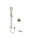 riobel riu 2 way system with spout and head shower Polished Nickel