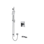Riobel Zendo 2-Way System with Spout and Hand Shower Rail Chrome