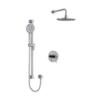 riobel premium kit 2 way system with hand shower and shower head Chrom Wall Arm