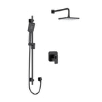 riobel uquinox 2 way system with hand shower and shower head Black Ceiling Arm