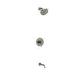Riobel Edge 2-Way No Share with Shower Head and Tub Spout Brushed Nickel