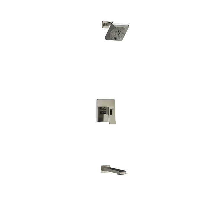 Riobel Equinox 2-Way No Share with Shower Head and Tub Spout Brushed Nickel