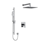 riobel premium kit 2 way system with hand shower and shower head Chrome Ceiling Arm