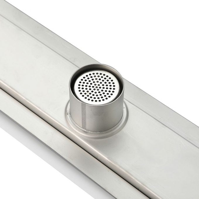 Kubebath 47.25" Linear Drain with Pixel Grate Stainless Steel