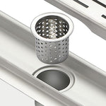 Kubebath 47.25" Linear Drain with Tile Grate Stainless Steel