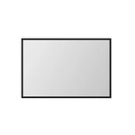 Otis 34" Stainless Steel Framed Mirror Black Kubebath