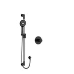 riobel parabola pressure balance shower faucet system single function Black