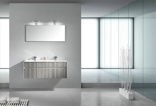 fitto 48 havana oak wall mount modern bathroom vanity double sink kubebath