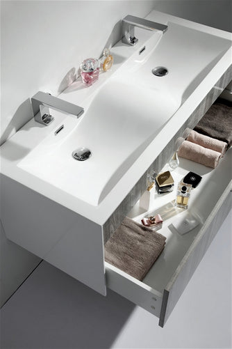 fitto 48 havana oak wall mount modern bathroom vanity double sink kubebath